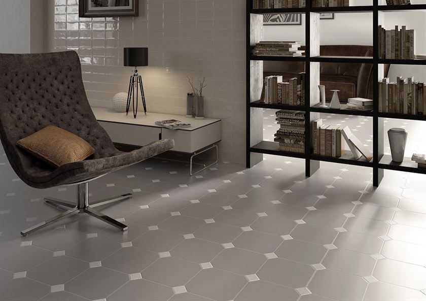 Octagon Mate Gris 20x20