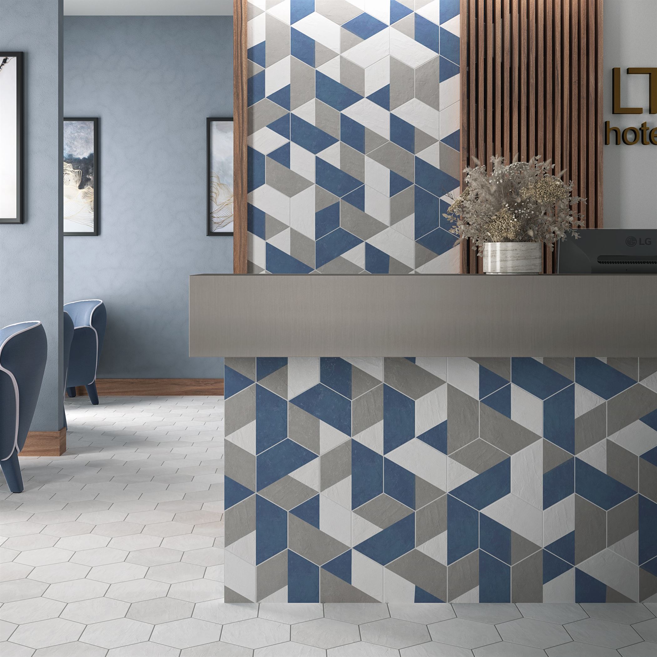 Mosaico Marble Metal 2,3×2,3 <br/> 30x30cm