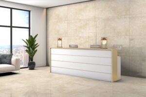 Prestige Perlato Cream Glossy | 60x120cm - immagine 2