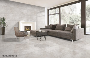 Prestige Perlato Grey Glossy | 60x120cm - immagine 2