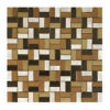 Mosaico Basket Alluminio Beige | 30x30cm