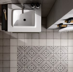 Art Nouveau Grey | 20x20cm