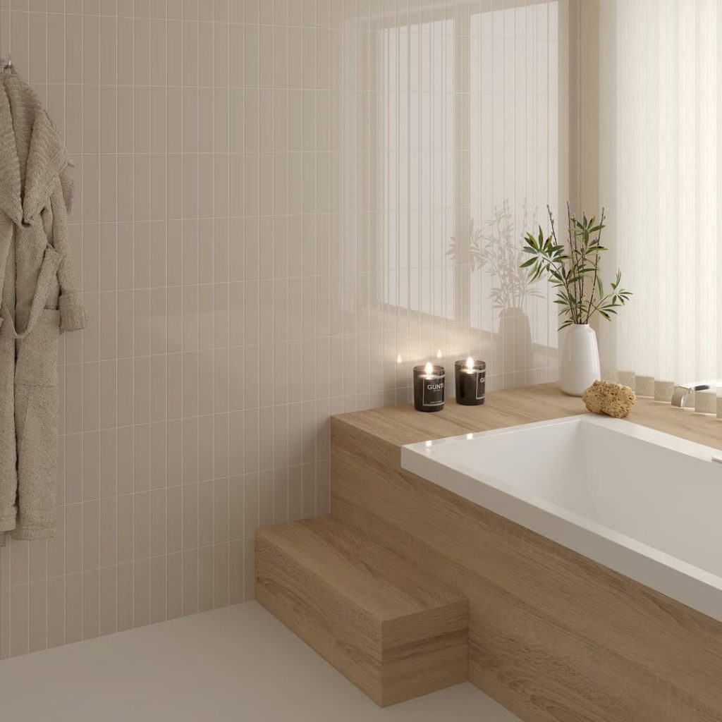 Costanova Beige Pale Lucido | 5x20cm