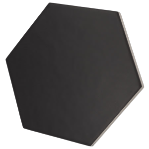 Hexatile Mate Negro | 17,5x20cm