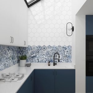 Hexatile Brillo Blanco | 17,5x20cm