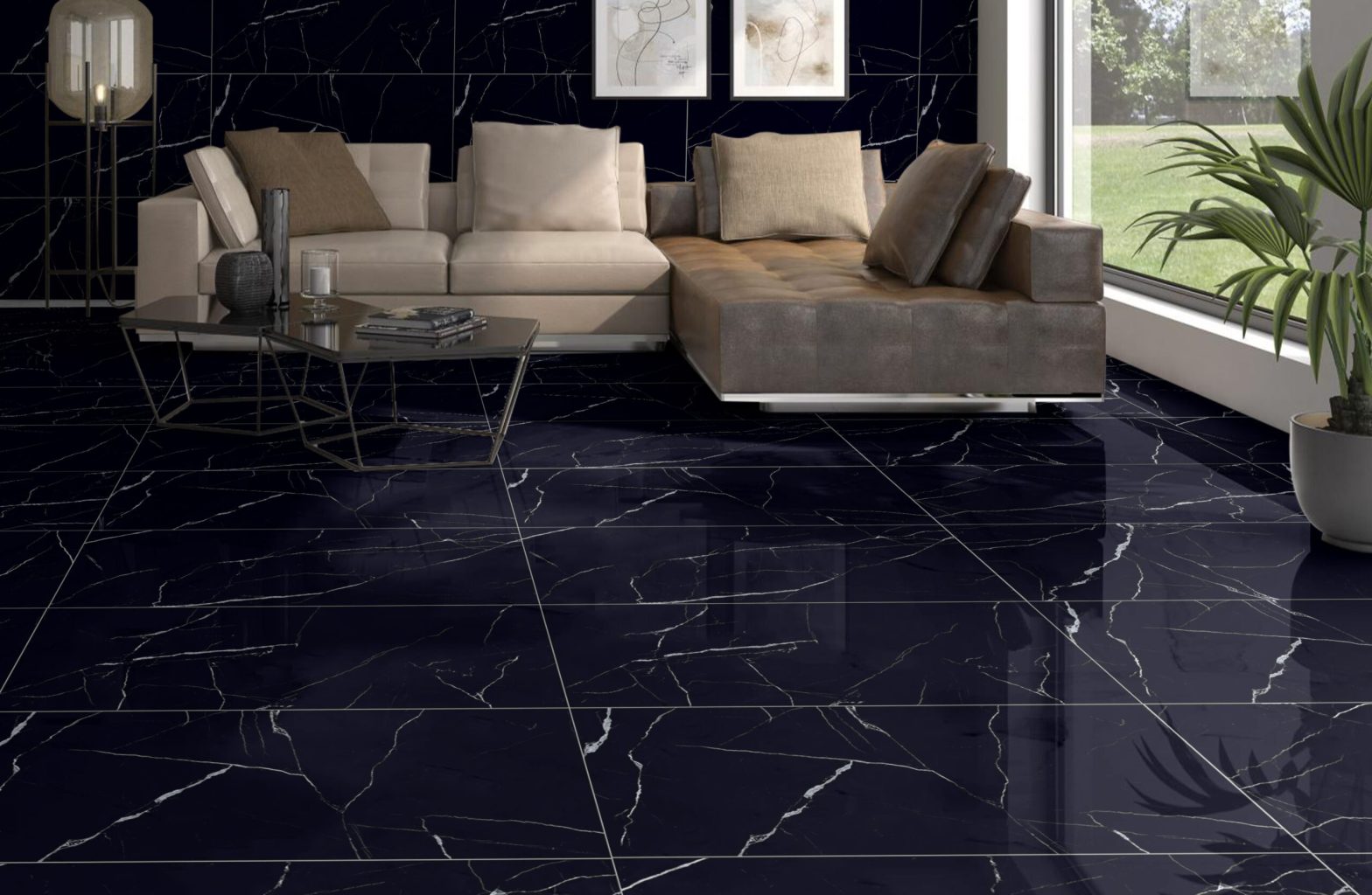 Prestige Nero Marquinia Glossy 60x120