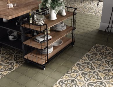 Art Nouveau Cypress Green 20x20