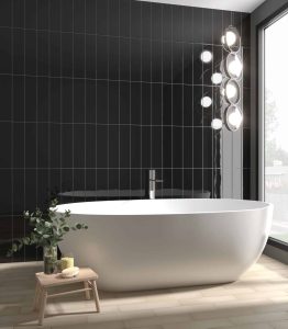 Evolution Negro Brillo | 10x40cm