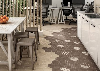 Hexatile Nature B&w 17,5x20