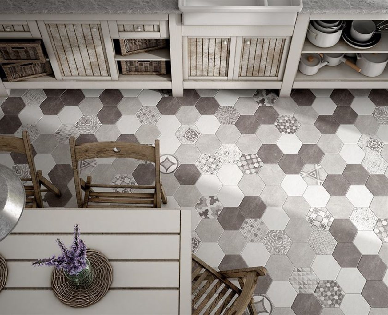 Hexatile Cement Garden Grey 17,5x20