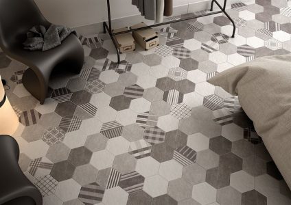 Hexatile Cement Geo Grey 17,5x20